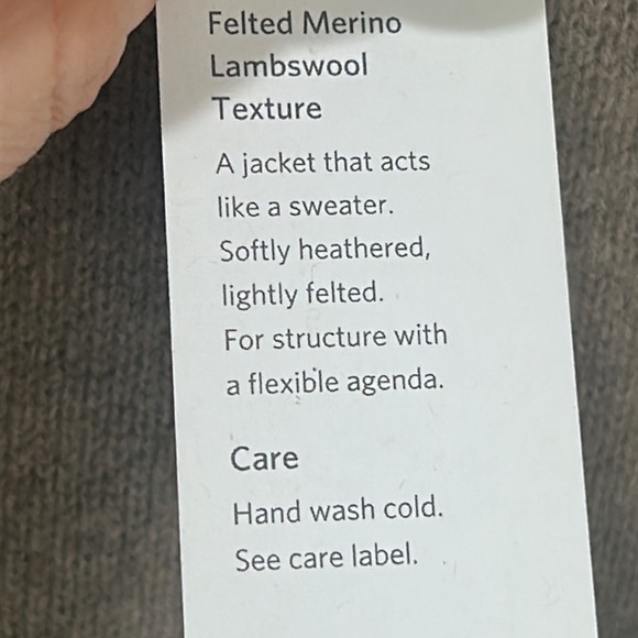 EILEEN FISHER Jacket Felted Merino Lambswool Size 2X. Worn a few occasions. - Picture 9 of 15